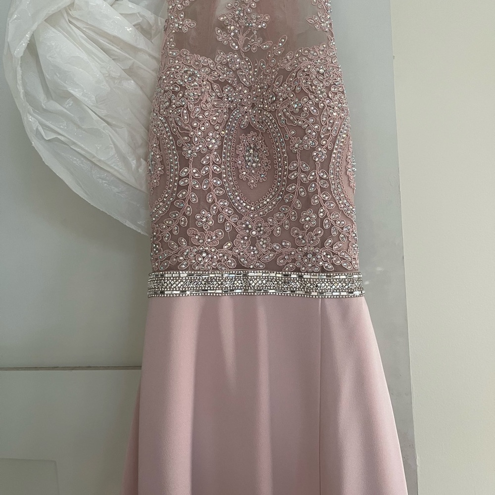 Pink may queen prom dress
